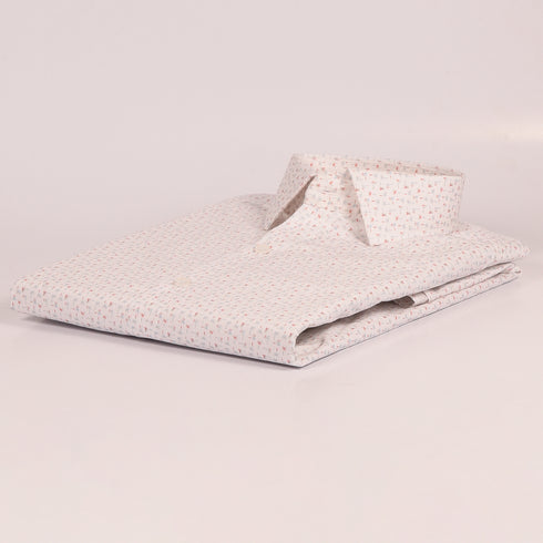 ZR White Arecaceae Printed Shirt