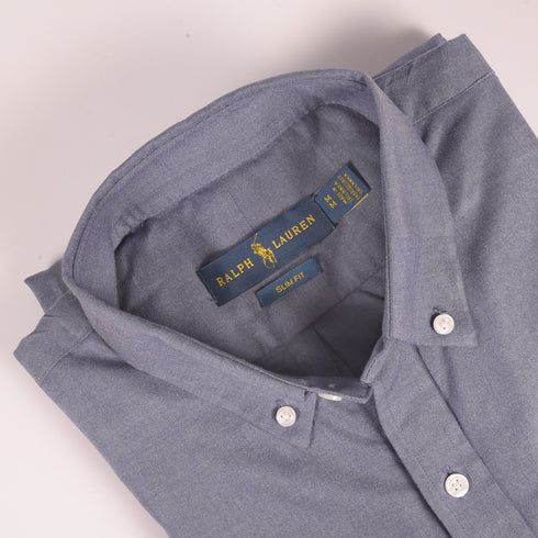 RL Denim embroidered logo Oxford Shirt