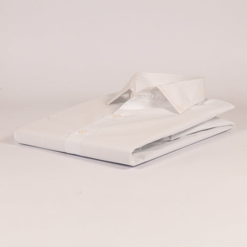 Ck White with Blue Infused Stripes Shirt