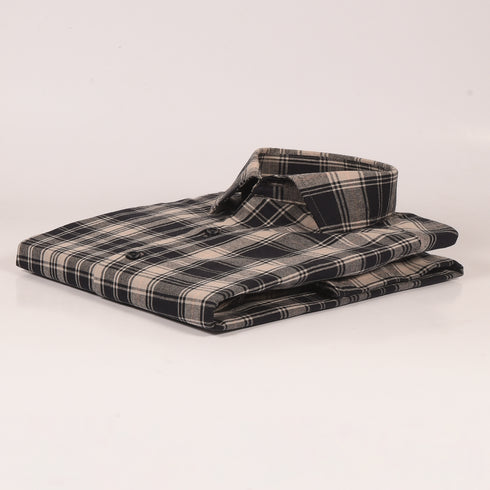 Ck Black and Skiny Grey Checkered Shirt