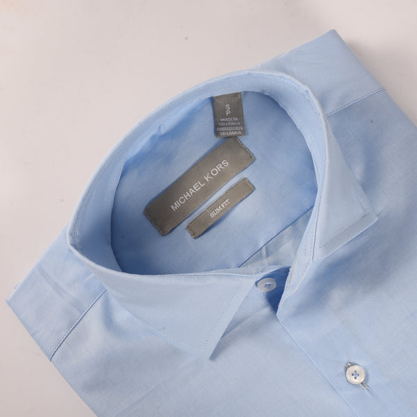 MK Columbia Blue Plain Shirt