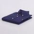 RL Royal Blue Self Texture Embroidered logo Oxford Shirt