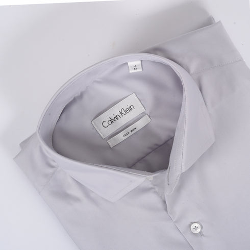CK Ice Grey Plain Shirt