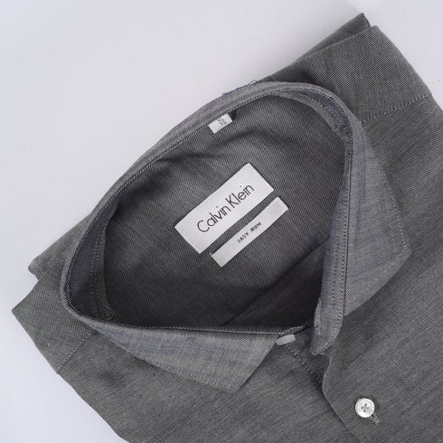 CK Dark Grey Self Textured Shit