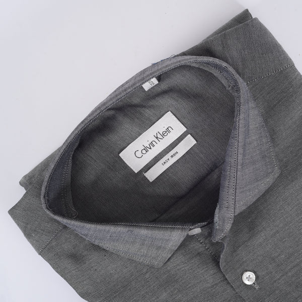 CK Dark Grey Self Textured Shit