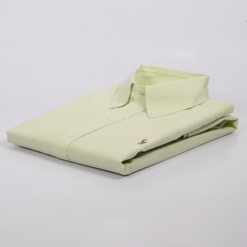 RL Apple Green Embroidered logo Oxford Shirt