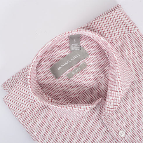 MK Red Micro Printed Shirt