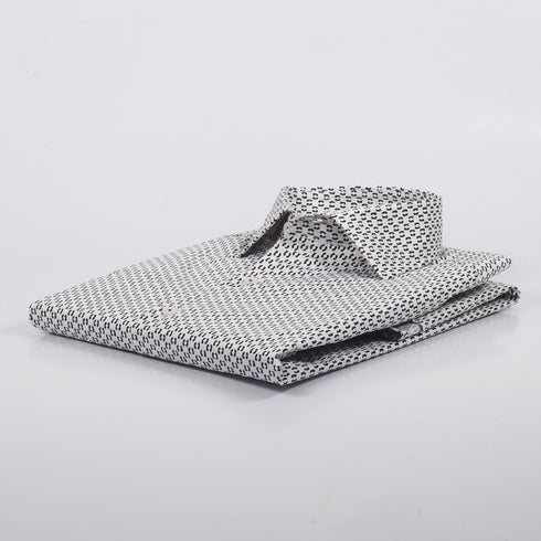 MK White & Black Leopard Printed Shirt