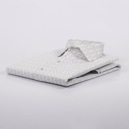 A/X White Printed Shirt