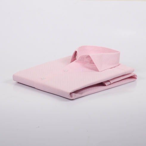 CK Pink Self Textured Shirt
