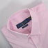 RL White & Pink Stripped Embroidered logo Oxford Shirt