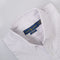 RL White Self textured with purple line Embroidered logo Oxford Shirt