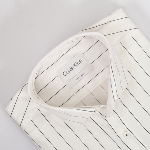 CK White with Black line shirt
