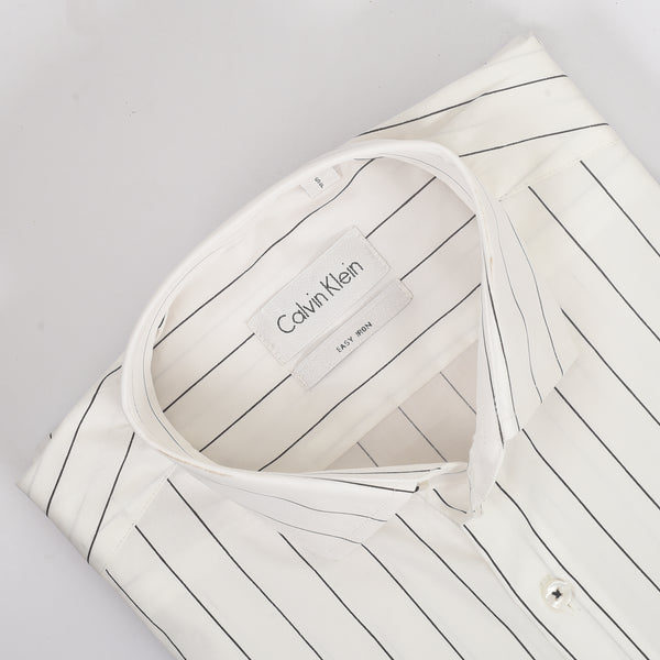 CK White with Black line shirt
