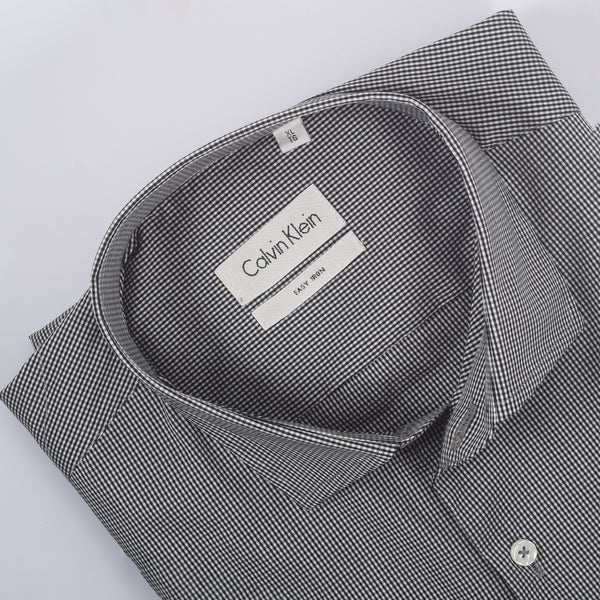 CK Black & White Micro Checkered Shirt