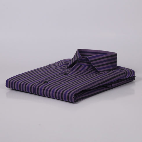 CK Purple and Black Stripped Shirt