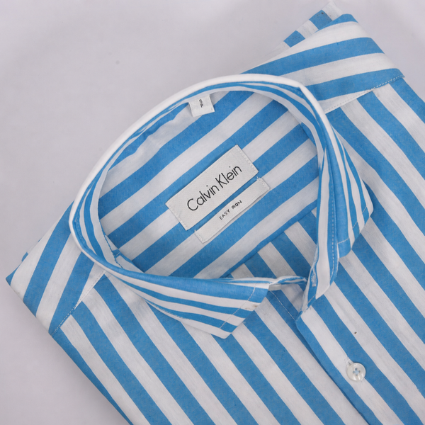 CK Cyan Wide Stripped Shirt