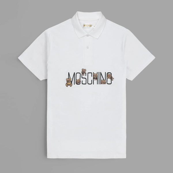 Moschino White Polo Shirt