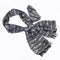 BALMAIN Black & White Silk Premium Scarf (12)