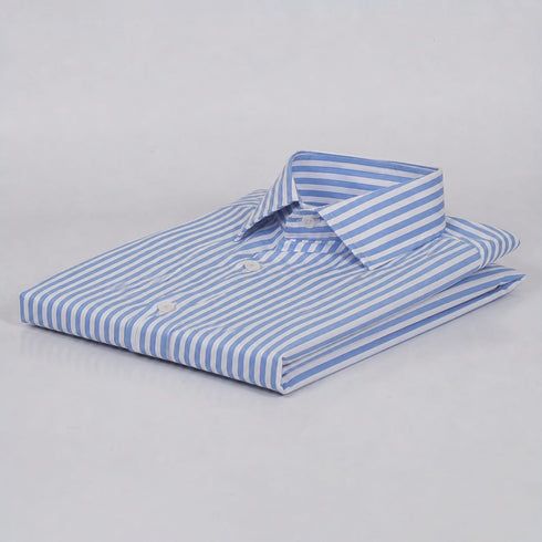 CK Blue and White Wide Stripped Shirt
