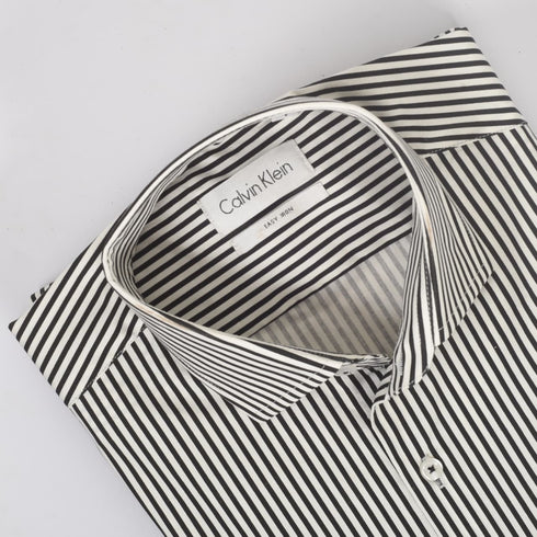 CK Black and White Regular Stripped Shirt
