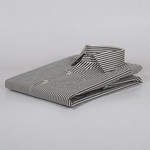 CK Black and White Regular Stripped Shirt