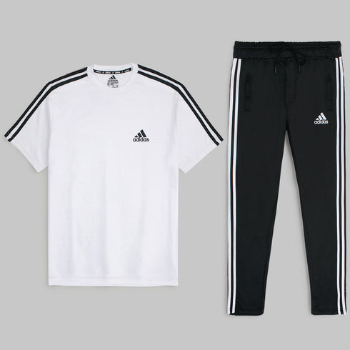 ADI White Summer Tracksuit