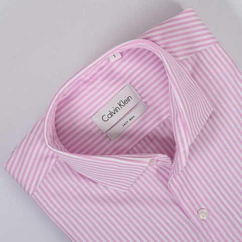 CK Pink & White Stripped Shirt