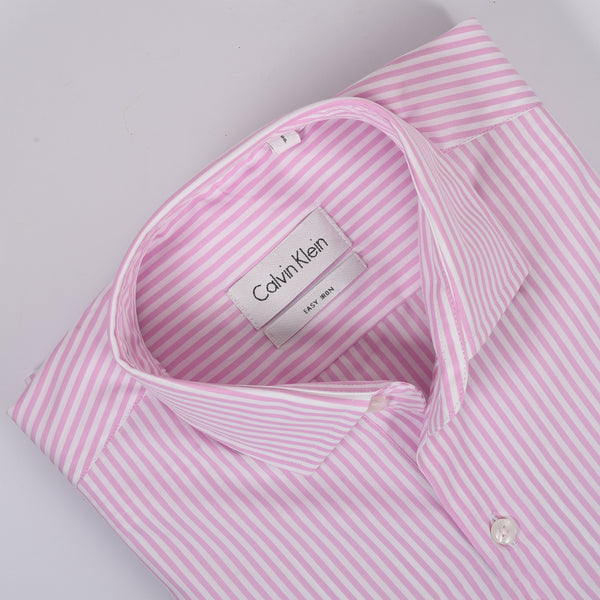 CK Pink & White Stripped Shirt