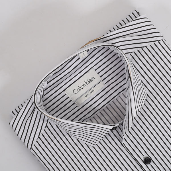 CK White & Black Stripped Shirt