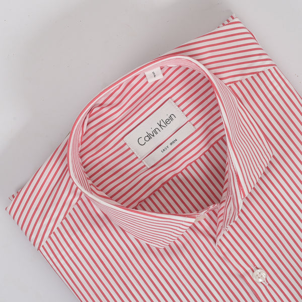 CK White & Red Stripped Shirt