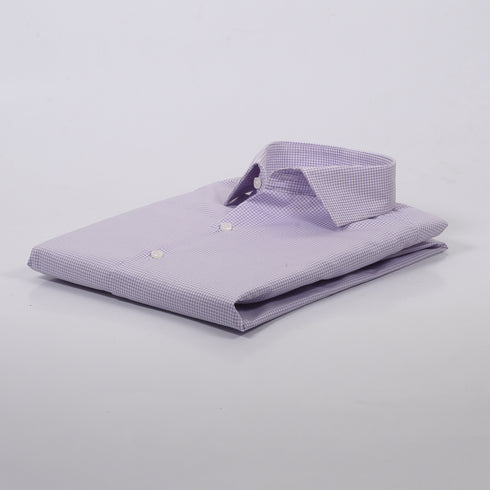 CK White & Purple Mini Checkered Shirt