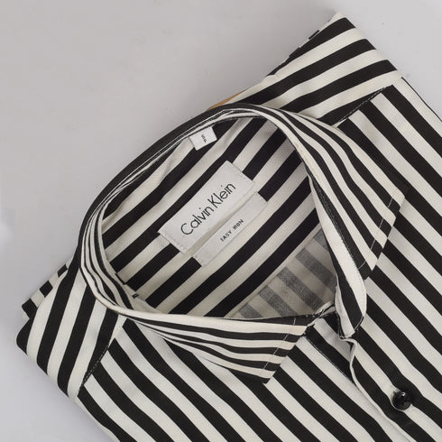 CK Black & White Wide Stripped Shirt