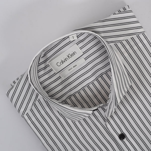CK White with Black Duo line Shirt