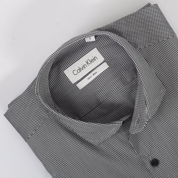 CK Black & White Micro Checkered Shirt