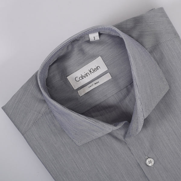 CK White & Grey Pin Stripped Shirt