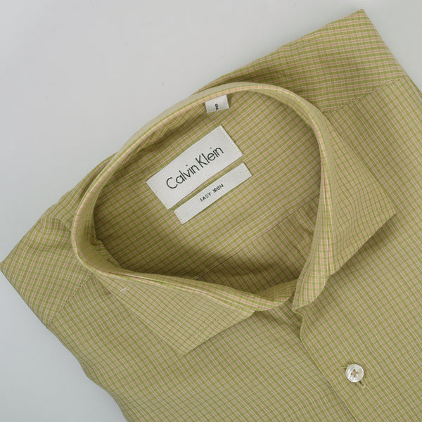 CK Olive Mini Checkered Shirt