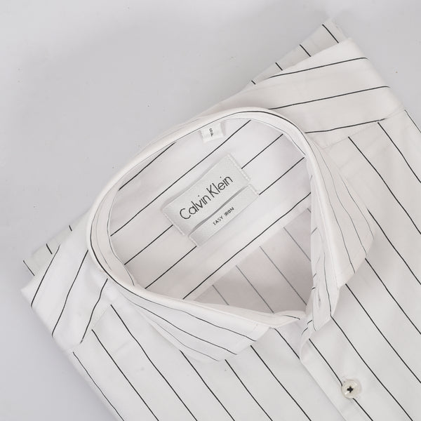 CK White with Black line shirt