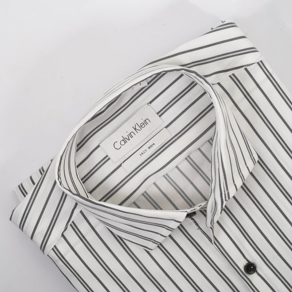 CK White with Black Stripes Shirt