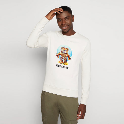 Moschino Robot White Sweatshirt