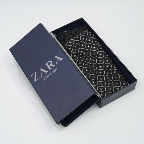 ZR Black Spiral Silk Scarf (12)