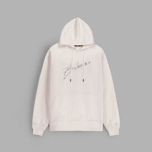 Balmain Off-White Silver S Hoodie