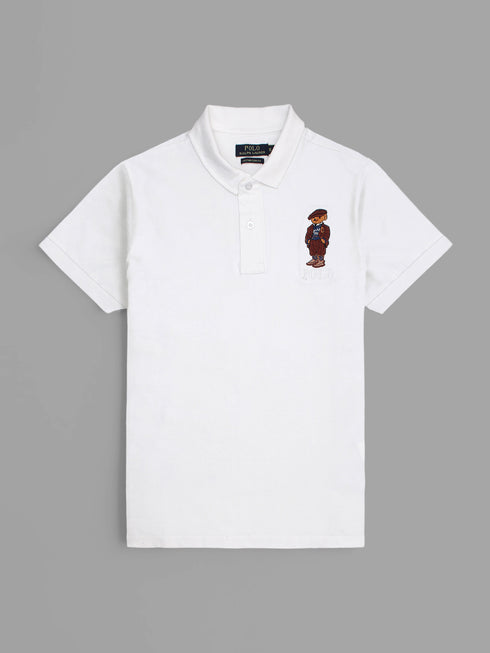 RL Bear White Polo Shirt
