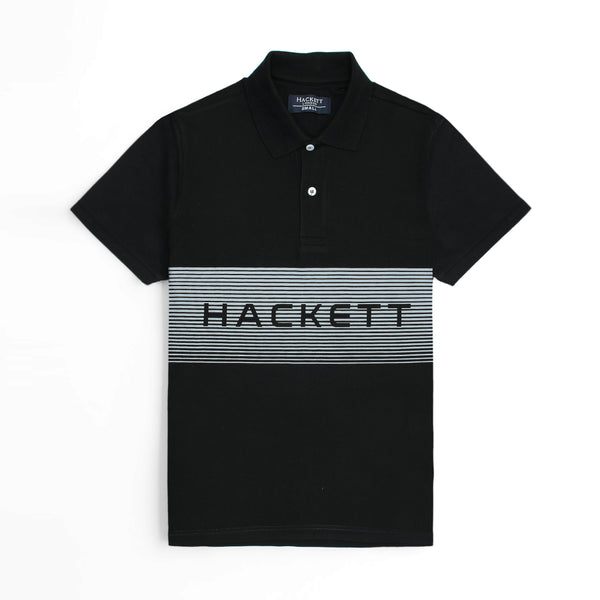 Hackett London Premium Black R Polo Shirt
