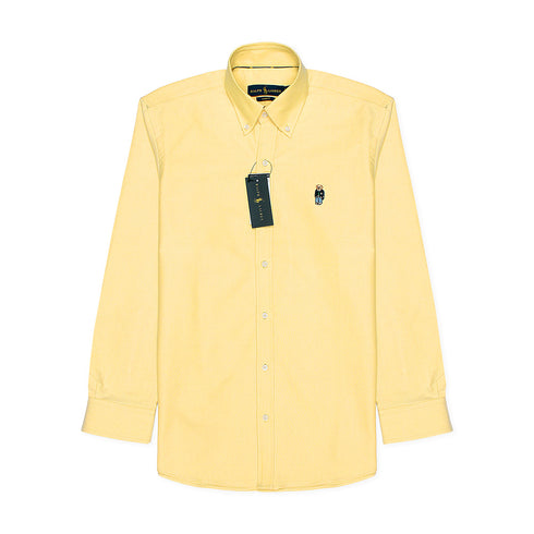 RL Yellow Bear Embroidered Logo Oxford Shirt