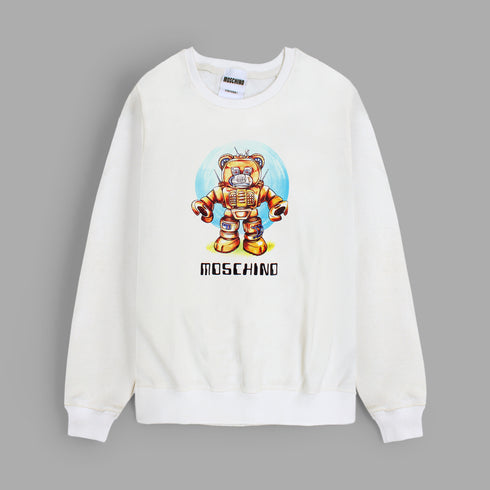 Moschino Robot White Sweatshirt