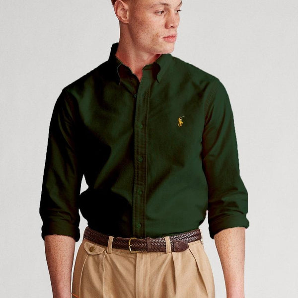 RL Dark green embroidered logo Casual Shirt