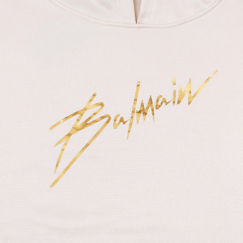 Balmain Off-White Golden S Hoodie