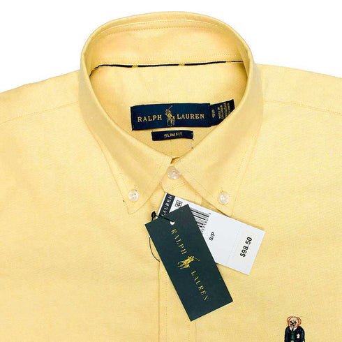 RL Yellow Bear Embroidered Logo Oxford Shirt