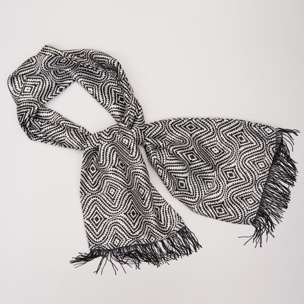 ZR Silver Enigma Silk Scarf (31)